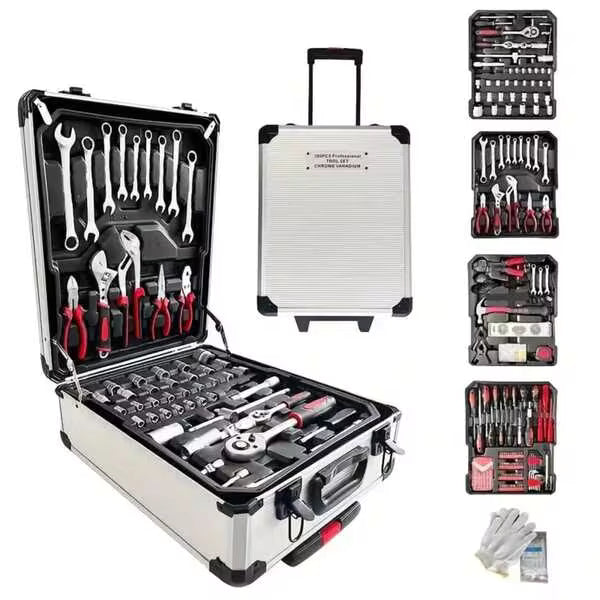 1 Set 46pcs Professional Car Repair Tool Kit: Portable Durable And Easy To Use Ratchet Wrench Set - Suitable For Car, Boat, Motorcycle Repair, Home Industrial Repair - Includes Carrying Case